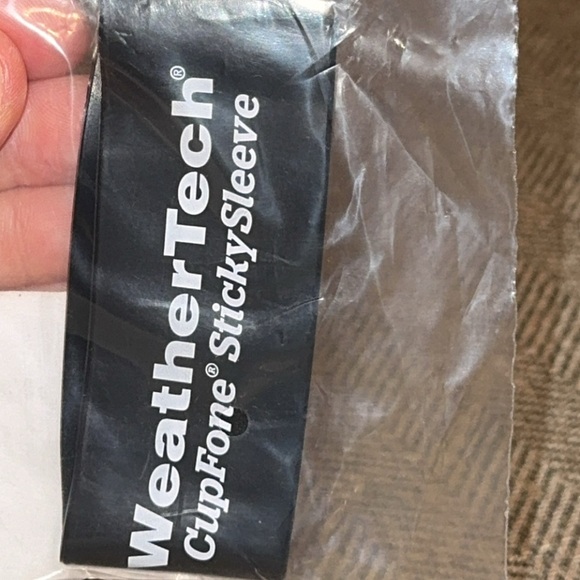 NEW 2PC! WeatherTech Black CupFone Holder / NWT WeatherTech Sticky Sleeve - Picture 5 of 7